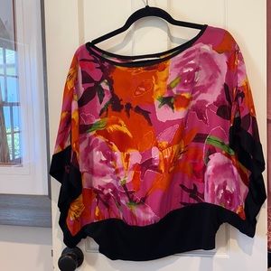 Trina Turk floral blouse.